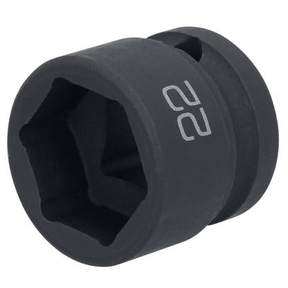 1/2" Drive 6 pt. Stubby Impact Socket - 22mm