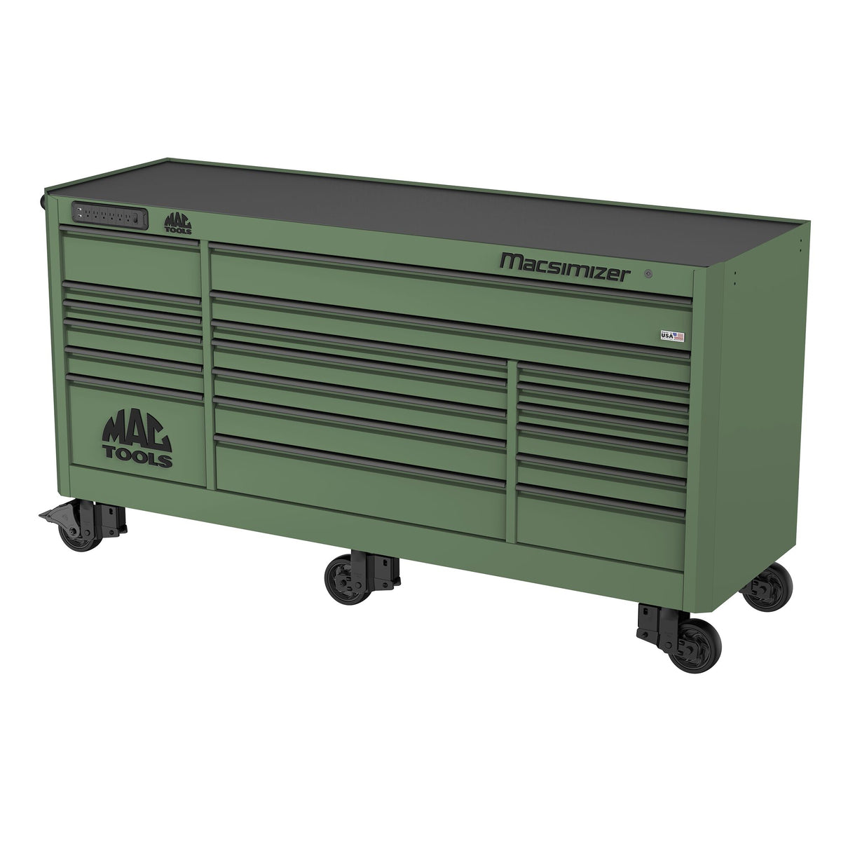Macsimizer® 19-Drawer Workstation - Olive Green
