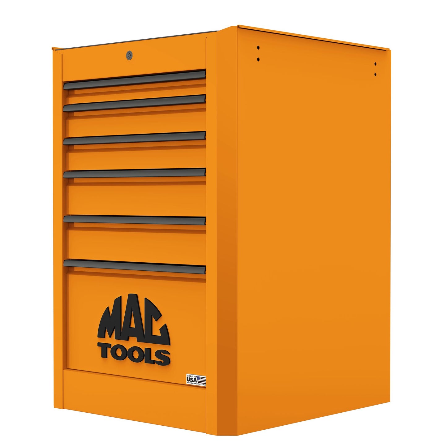 Macsimizer® 6-Drawer Side Box with PowerTech™ Drawer - Fireball Orange