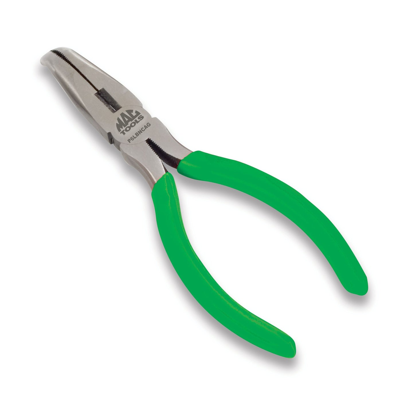 Bent Long-Nose Pliers with Cutter 6" - Green