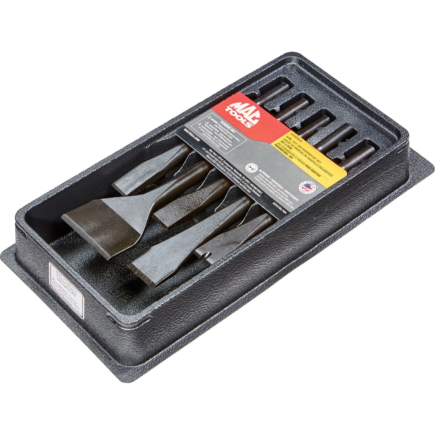 5-PC. .401 Shank Air Hammer Bit Set