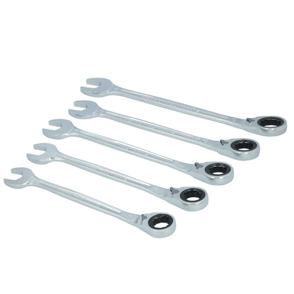 5-PC. SAE Large Reversible Ratcheting Wrench Set