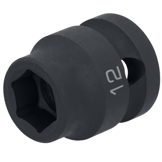 1/2" Drive 6 pt. Stubby Impact Socket - 12mm