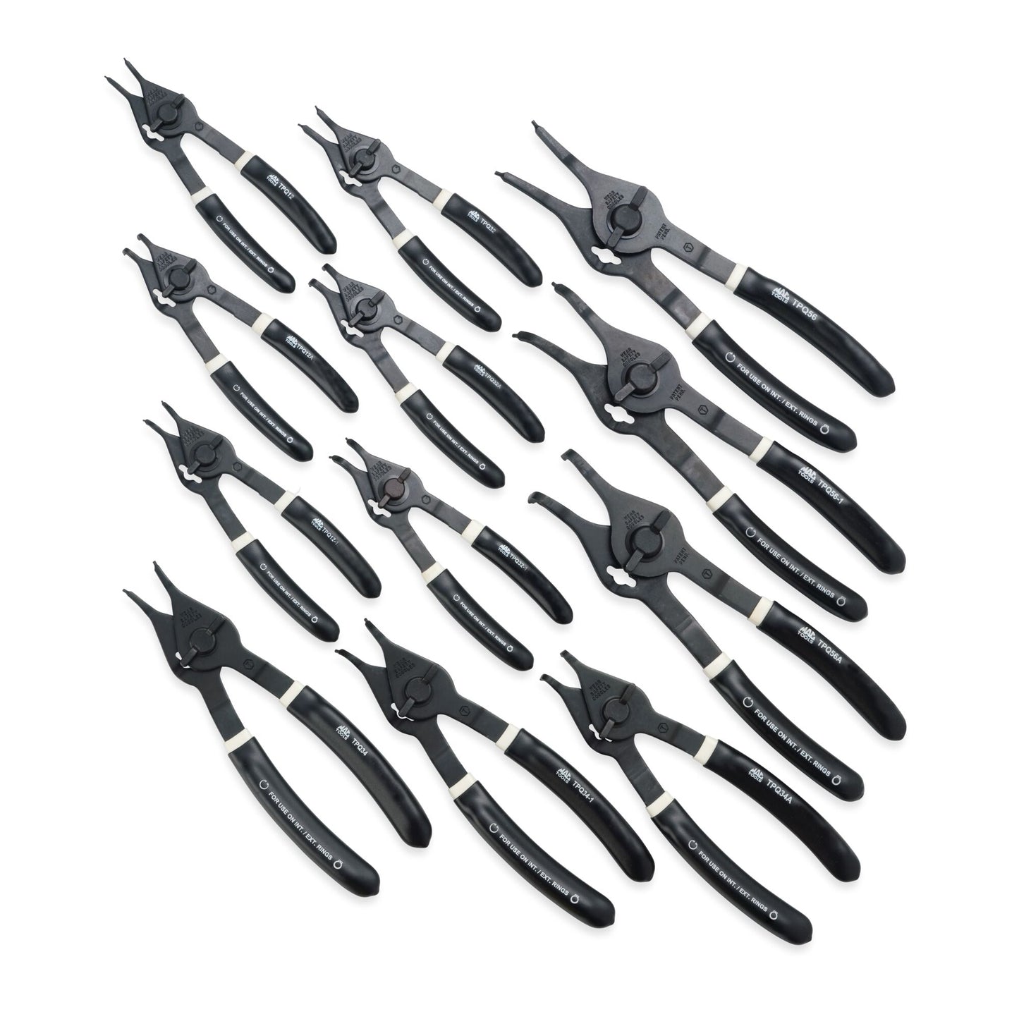 12-PC. Quarter-Turn Retaining Ring Pliers Set