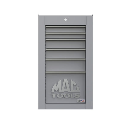 Tech™ Series 6-Drawer Side Cabinet with PowerTech™ Drawer - Mica Gray