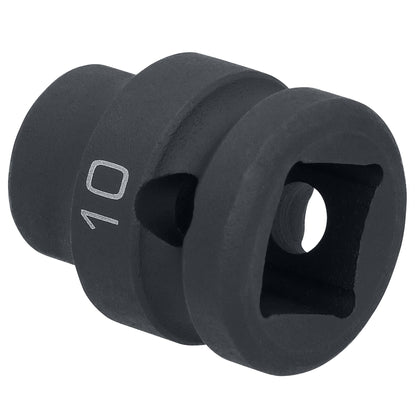 1/2" Drive 6 pt. Stubby Impact Socket - 10mm