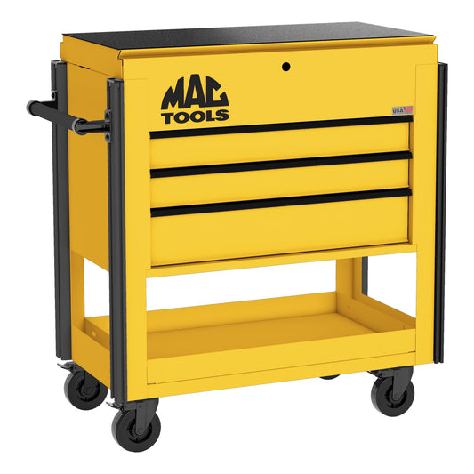 5-Drawer Utility Cart w/ Full Lid - Sunburst Yellow