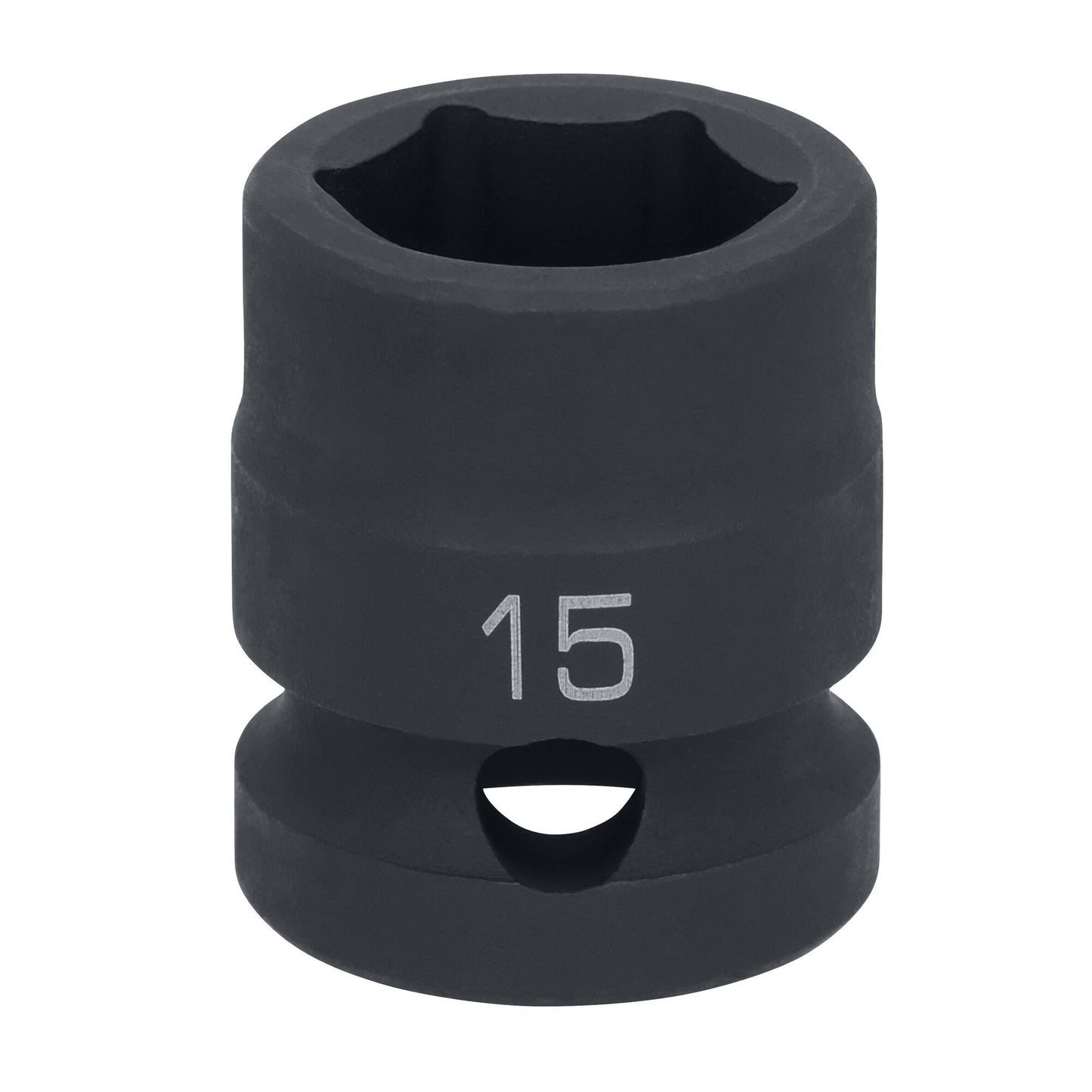 1/2" Drive 6 pt. Stubby Impact Socket - 15mm