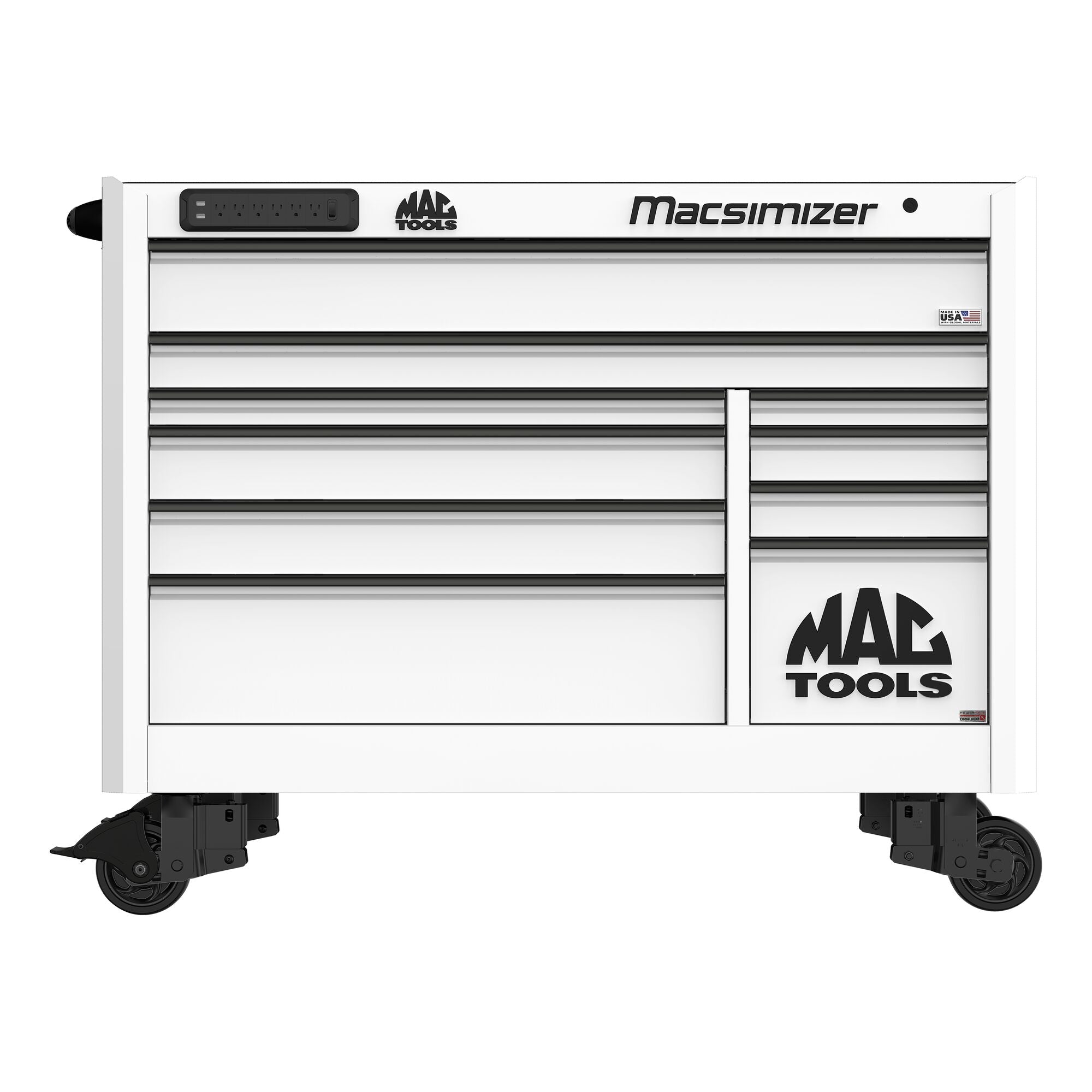 Macsimizer® 10-Drawer Workstation - Titanium White