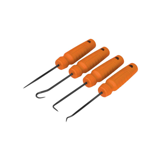 4-PC. Mac-Grip® Mini Pick Set - Hi-Vis Orange