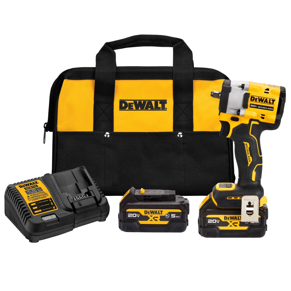DEWALT® ATOMIC™ 20V MAX* 3/8" Cordless Compact Impact Wrench with Hog Ring Anvil Kit
