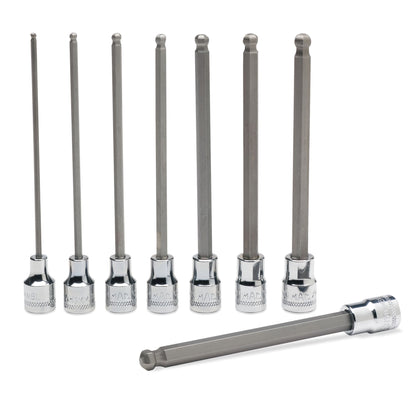 8-PC. 3/8" Drive Metric Long Speed Hex Driver Set