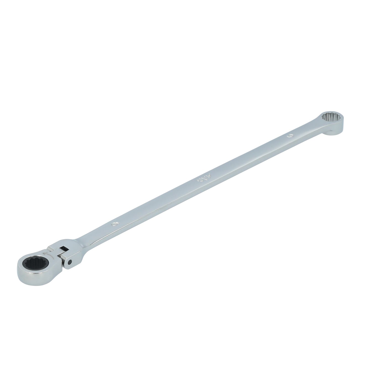 9mm XL Double Box Flex Head Ratcheting Wrench - 12 pt.