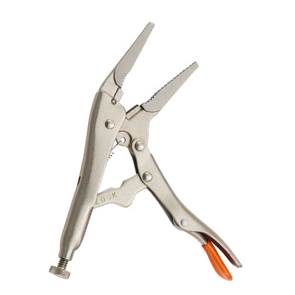 6" Long Nose Trigger Release Locking Pliers - Orange