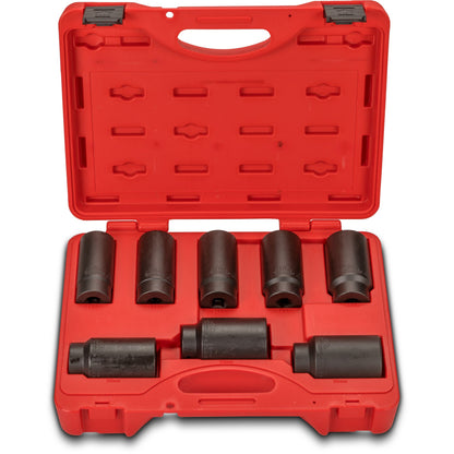 8-PC. 1/2" Drive Axle Nut Socket Set - 6-PT.