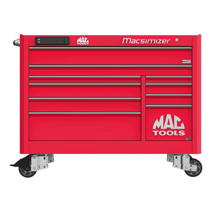 Macsimizer® 10-Drawer Workstation - Firebrick Red