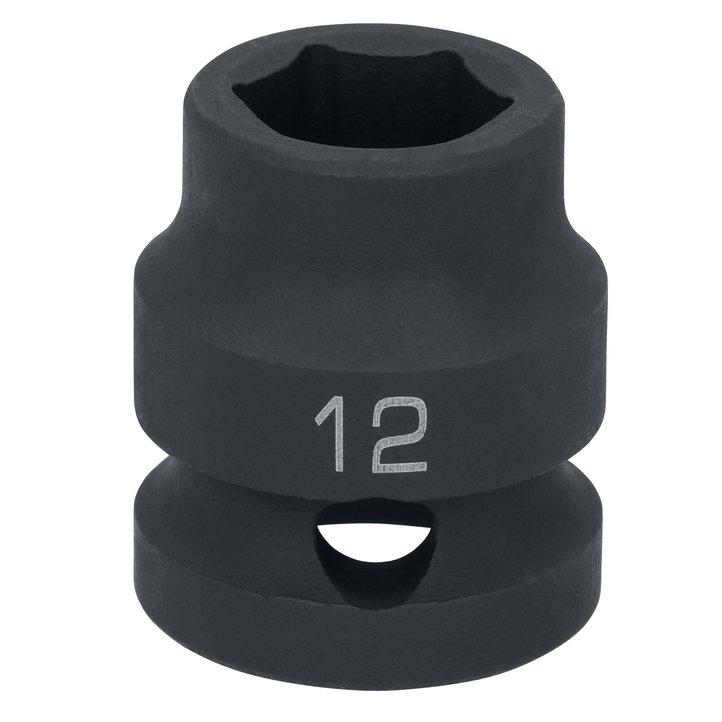 1/2" Drive 6 pt. Stubby Impact Socket - 12mm