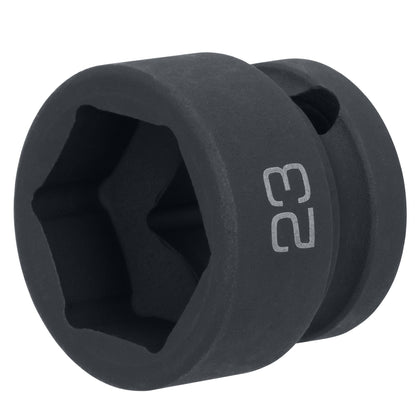 1/2" Drive 6 pt. Stubby Impact Socket - 23mm