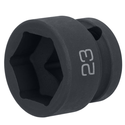 1/2" Drive 6 pt. Stubby Impact Socket - 23mm