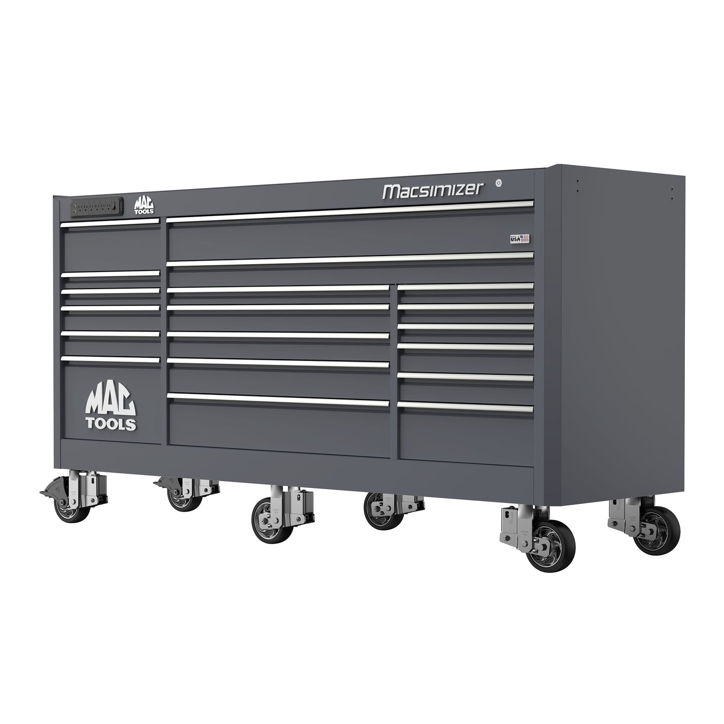 Macsimizer® 19-Drawer Workstation - Carbon Gray