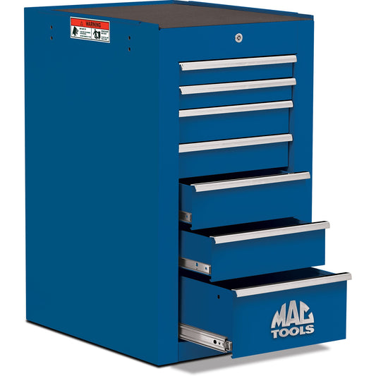 Tech™ Series 7-Drawer Side Cabinet - Sapphire Blue