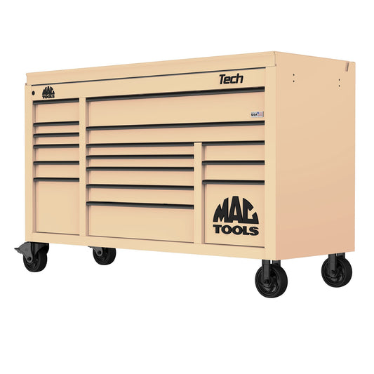 Tech™ Series 16-Drawer Drop Top Workstation - Desert Tan
