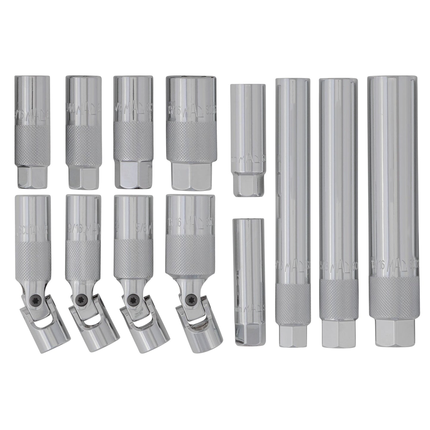 13-PC. Multi-Length Spark Plug Socket Set