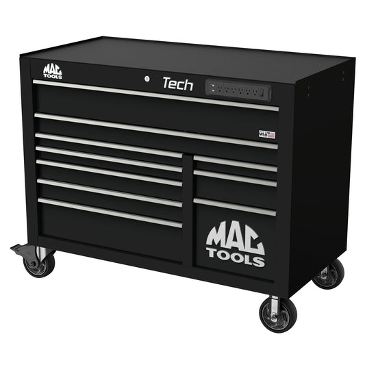 Tech™ Series 10-Drawer Workstation - Flat Black