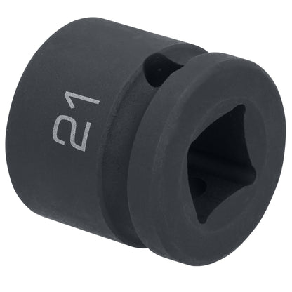 1/2" Drive 6 pt. Stubby Impact Socket - 21mm