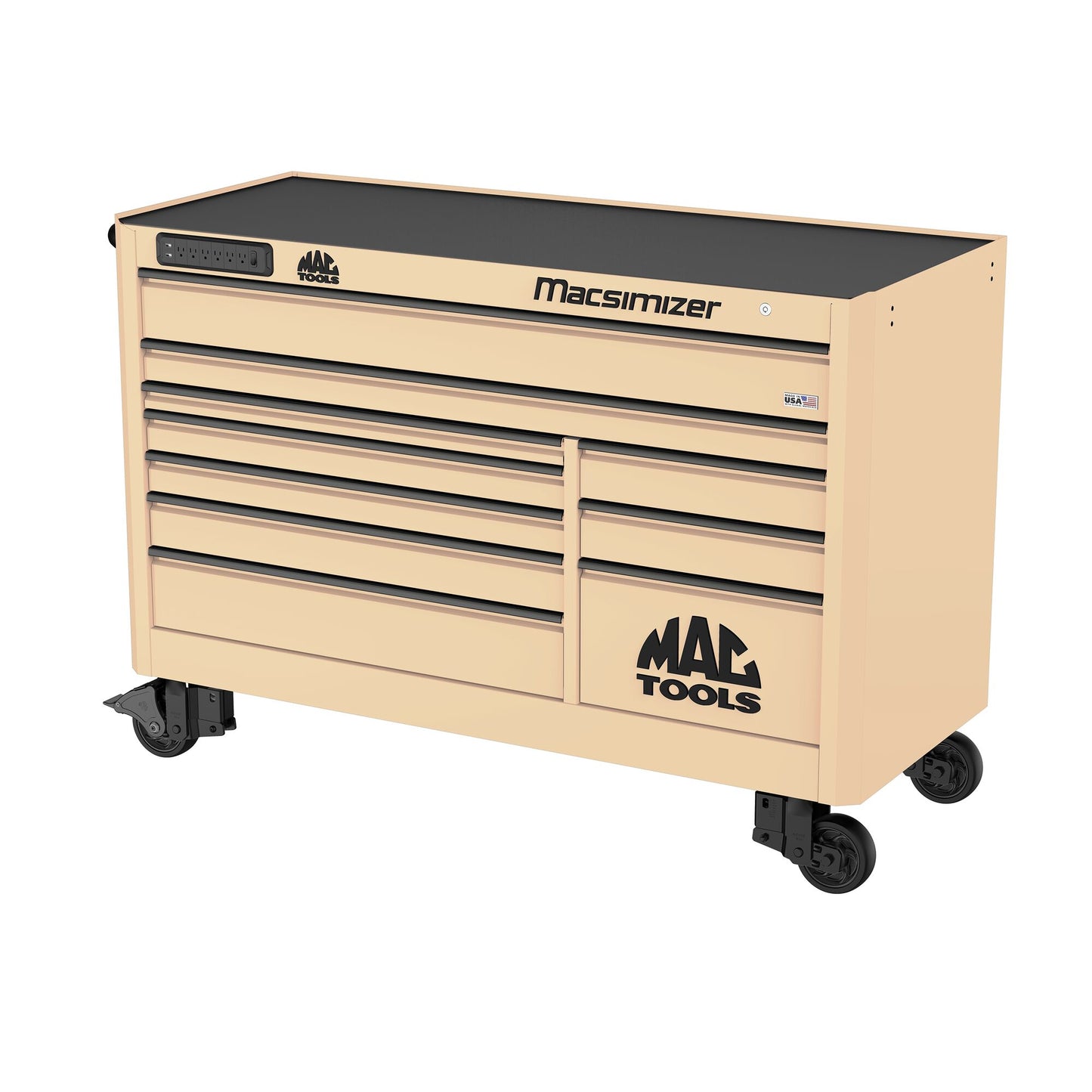 Macsimizer® 10-Drawer Workstation - Desert Tan