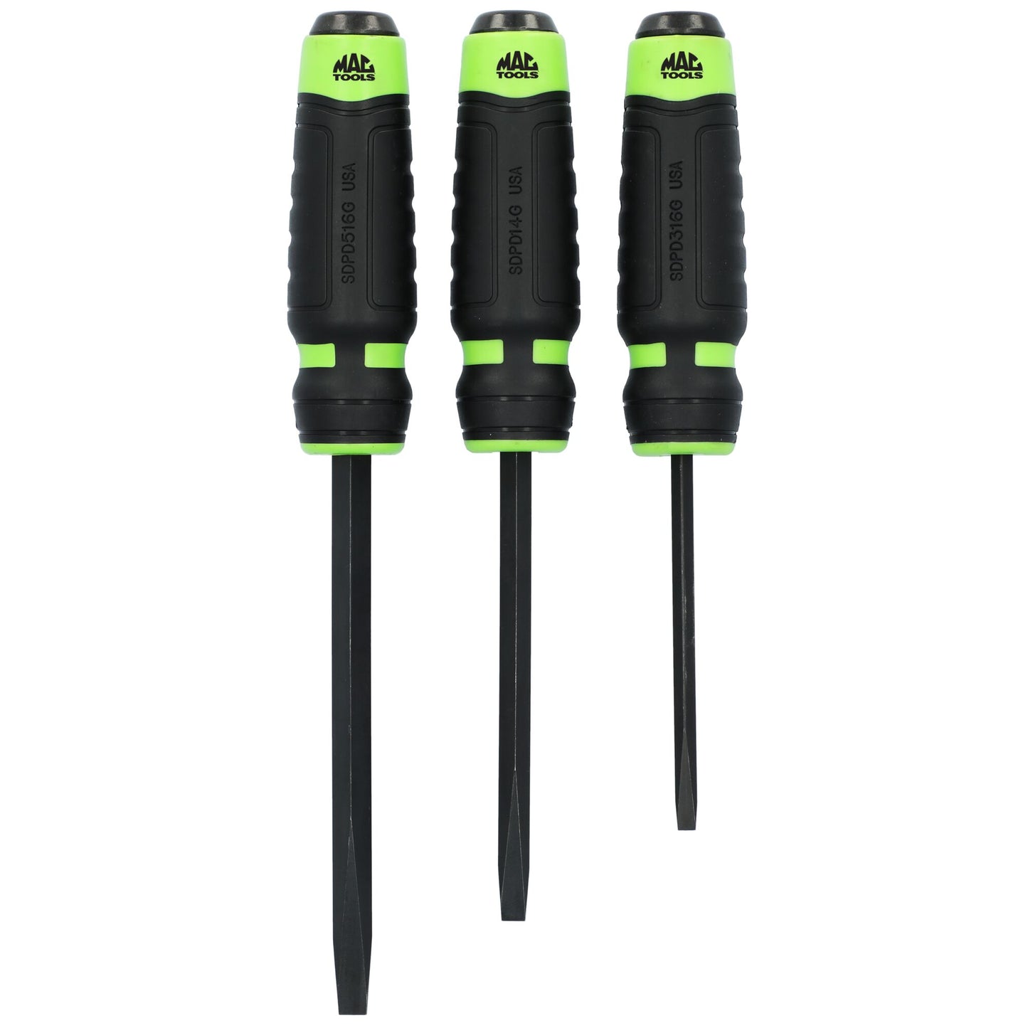 3-PC. Strikable Prying Screwdriver Set - Green