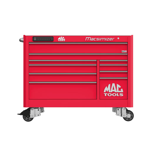 Macsimizer® 10-Drawer Workstation - Firebrick Red