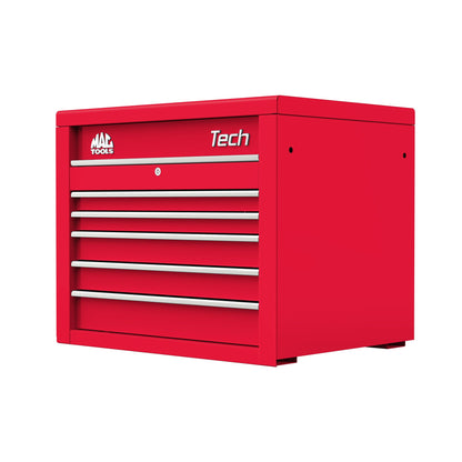 Tech™ Series 5-Drawer Top Chest - Firebrick Red