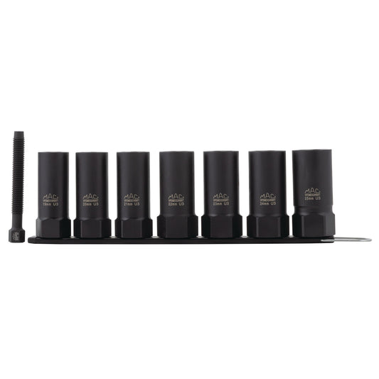 7-PC. 1/2" Drive R.B.R.T™ Metric Impact Foreign Object Removal (FOR) Deep Extractor Socket Set