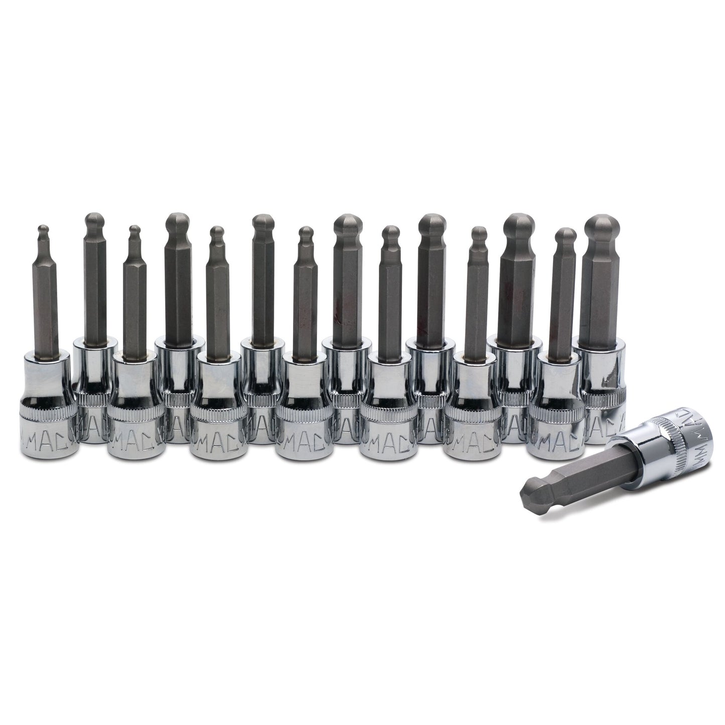 15-PC. 3/8" Drive SAE and Metric Speed Hex Bit Set