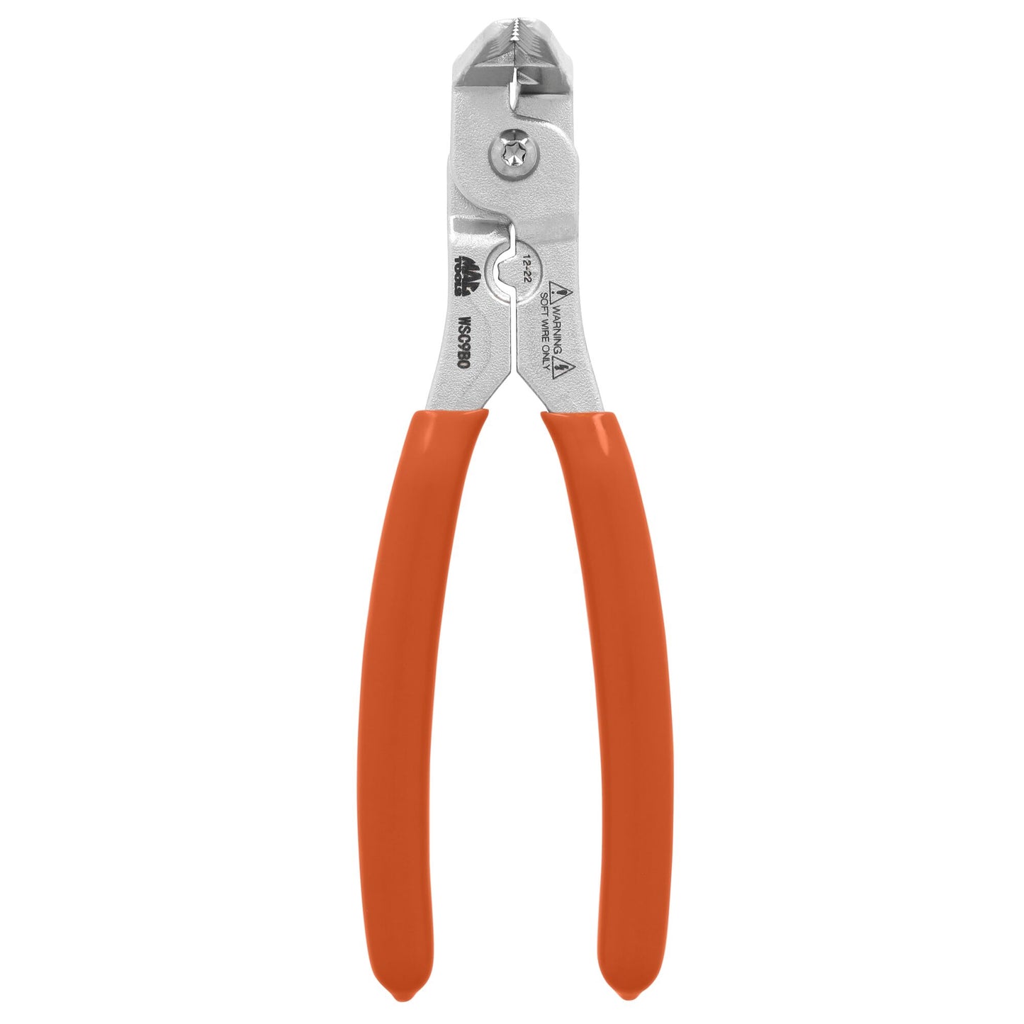 Angled Wire Stripper/Cutter/Crimper - Orange