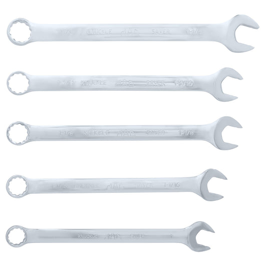 5-PC. Knuckle Saver SAE Combination Wrench Set