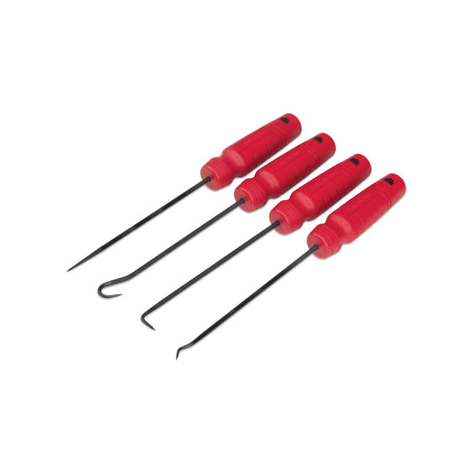 4-PC. Mac-Grip™ Mini Long Pick Set - Red