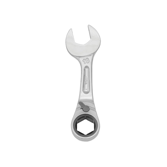 Stubby Offset Ratcheting Wrench 19mm - 6-PT.
