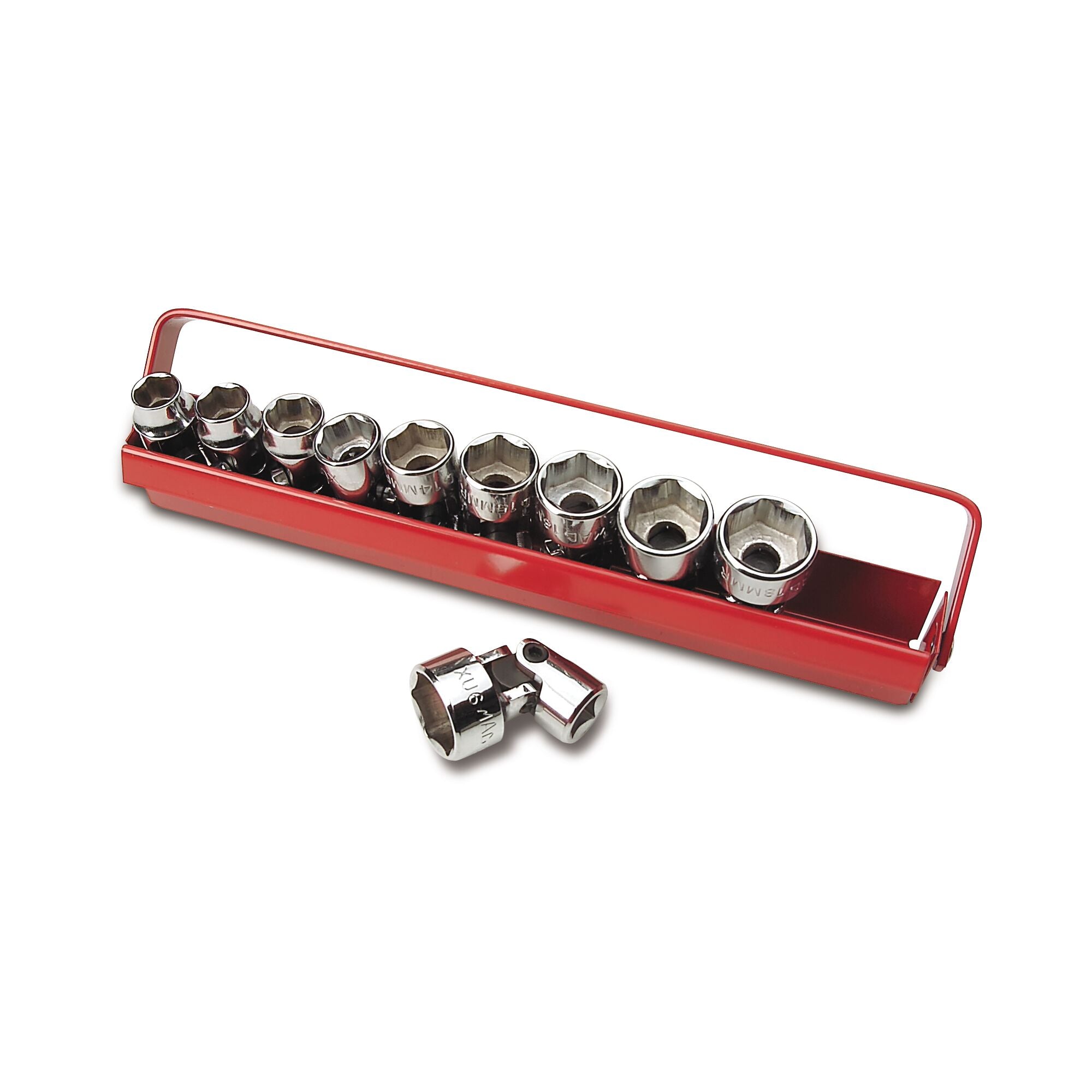 Socket Set, Universal Metric in Metal Tray 3/8