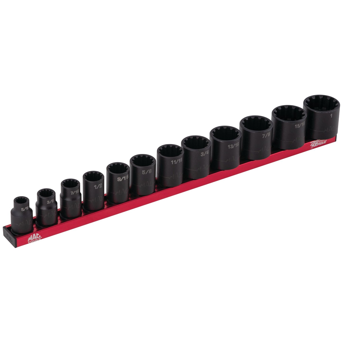 12-PC. 3/8” Drive SAE Spherical Impact Socket Set