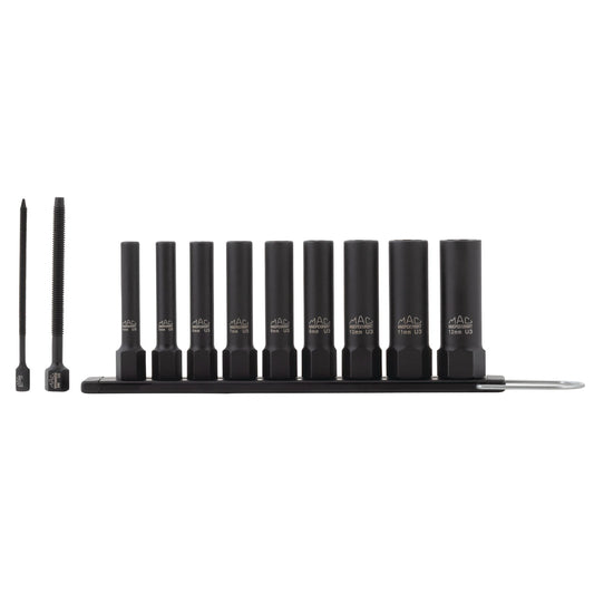 9-PC. 1/4" Drive R.B.R.T™ Metric Impact Foreign Object Removal (FOR) Deep Extractor Socket Set