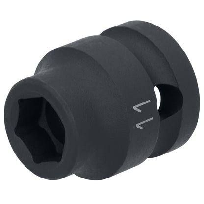 1/2" Drive 6 pt. Stubby Impact Socket - 11mm