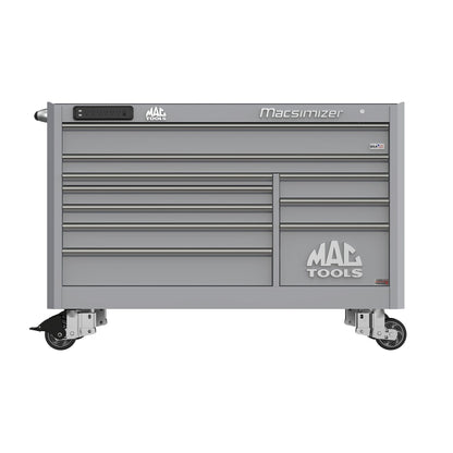 Macsimizer® Series 10-Drawer Workstation with PowerTech™ Drawer - Mica Gray