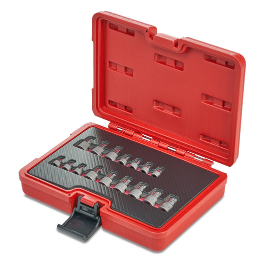 16-PC. 1/4" and 3/8" Drive Stubby SAE/Metric R.B.R.T. Hex Driver Set