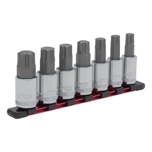 7-PC. 1/2" Drive R.B.R.T.™ Short Metric Hex Socket Set