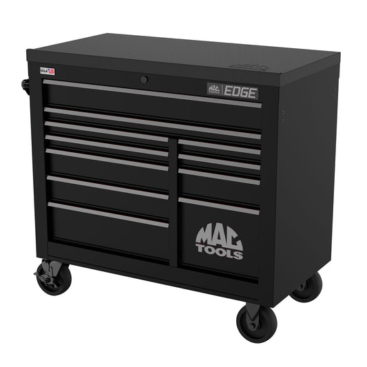 Edge™ 11-Drawer Workstation - Flat Black/Gunmetal Trim