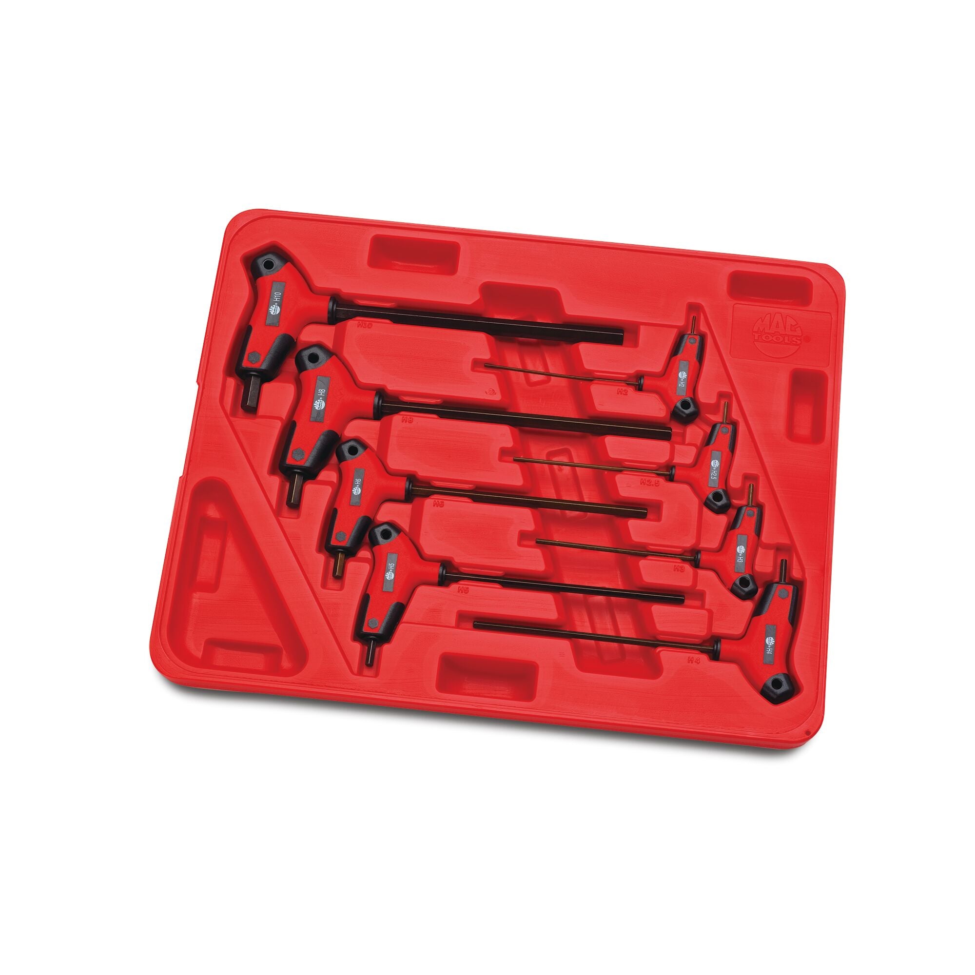 8-PC. Bi-Material T-Handle Hex Key Set