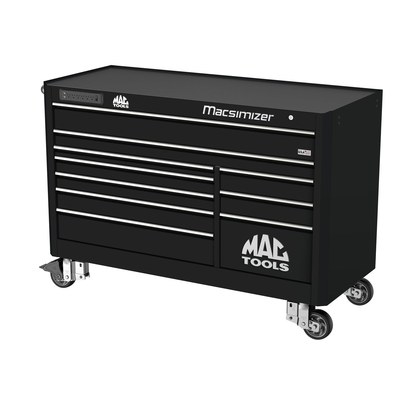 Macsimizer® 10-Drawer Workstation - Flat Black