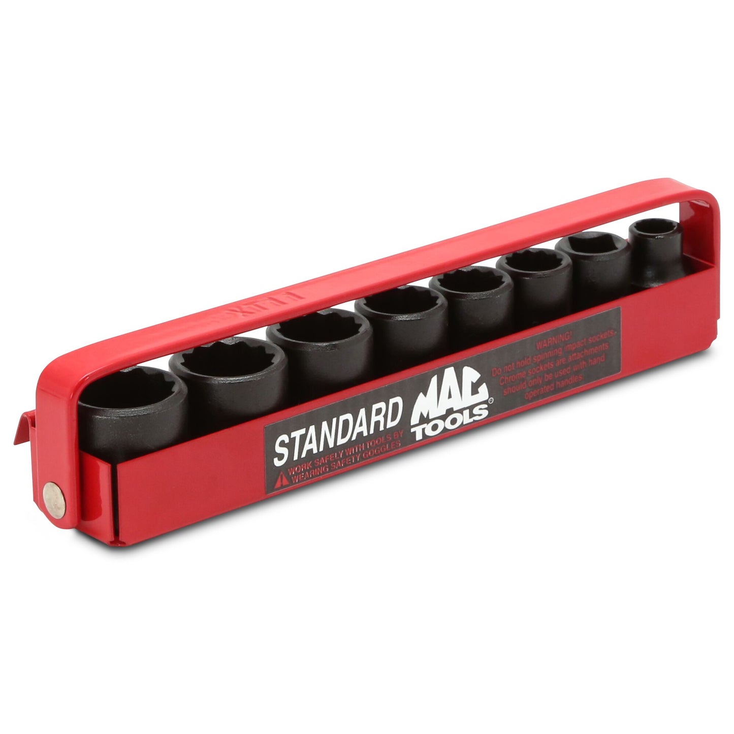 Socket Set, Standard Impact SAE in Metal Tray 3/8" Drive - 8-PC.